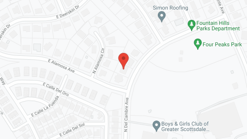 Map of the neighborhood around Sunrise Assisted Living Facility