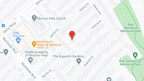 Map of the neighborhood around Rainbow Cottage I