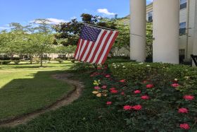 The Trace Senior Community outdoor common area