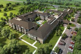 American House St. Petersburg Aerial View of Community